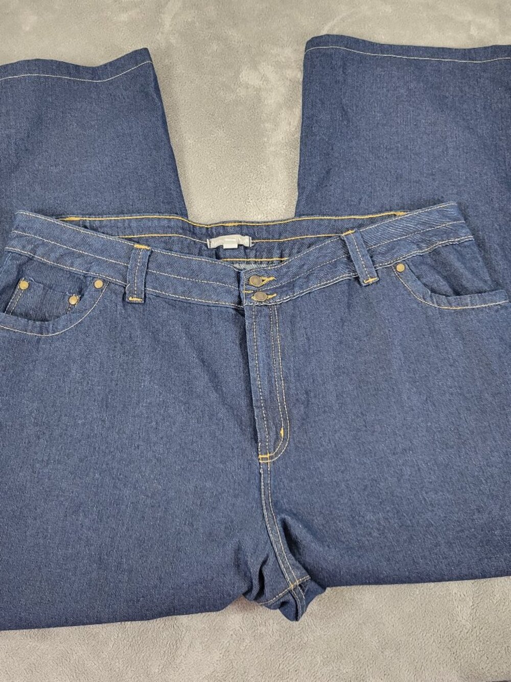 Woman Within Jeans‎ 22W Tall Dark Wash Denim 5-Pocket Cropped Blue SL104E